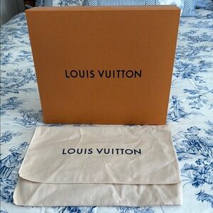 Authentic Louis Vuitton Box With Magnetic Closure and Dust Bag